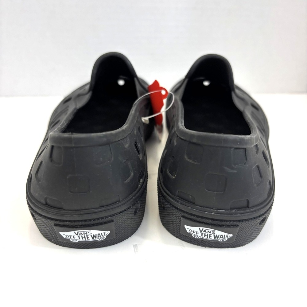 NWT Vans Beach Water Shoes Womens 7.5 Black Ventilated Rubber UA SlipOn TRK - Picture 3 of 9